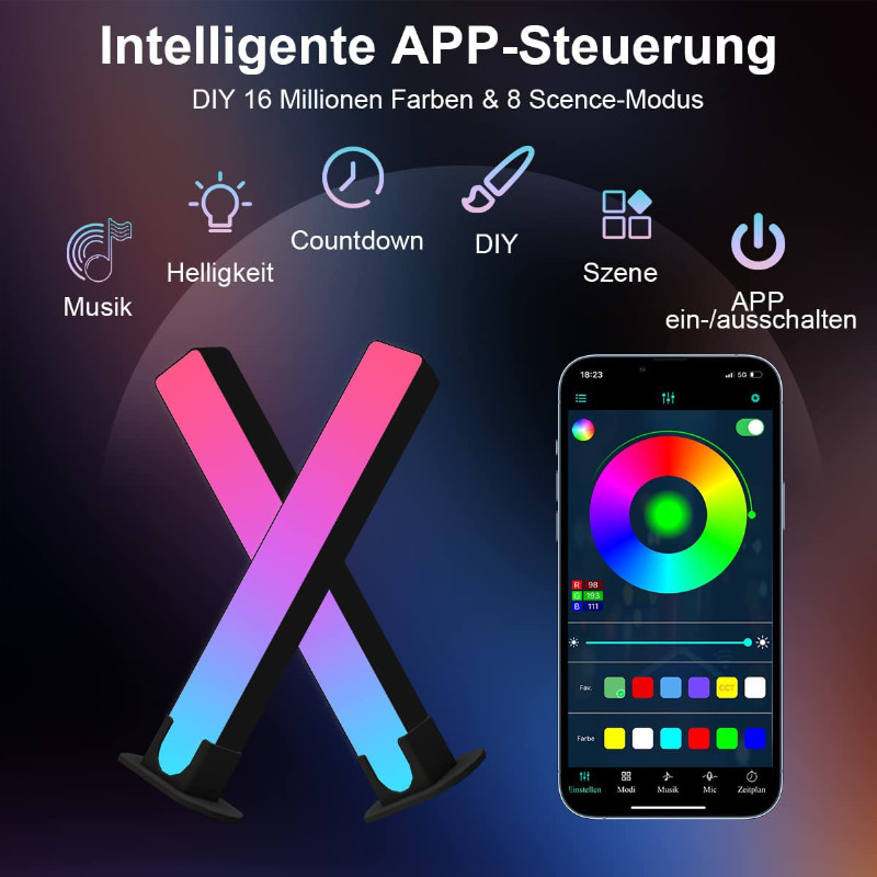 Streifen-set Multicolor Simplex Bild3